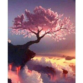 Canvas Hobby Baharın Gelişi 70 x 90 cm Kasnaklı Sayılarla Boyama Seti