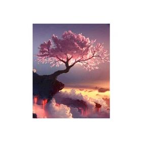 Canvas Hobby Baharın Gelişi 70 x 90 cm Kasnaklı Sayılarla Boyama Seti