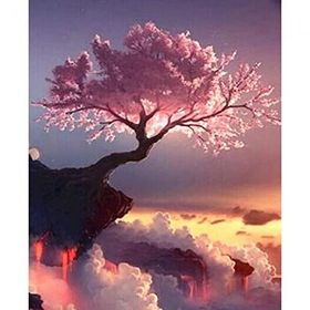 Canvas Hobby Baharın Gelişi Kasnaklı 90 x 110 cm Sayılarla Boyama Seti
