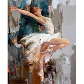 Canvas Hobby Balenin Gizemli Duruşu Kasnaklı 100 x 140 cm Sayılarla Boyama Seti
