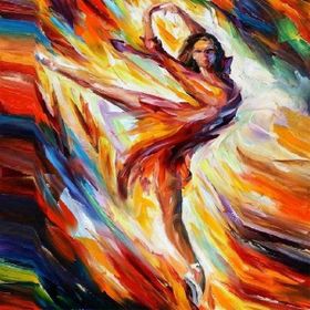 Canvas Hobby Balerin 50 x 65 cm Kasnaklı Sayılarla Boyama Seti