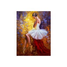 Canvas Hobby Balerin 50 x 65 cm Kasnaklı Sayılarla Boyama Seti