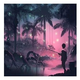 Canvas Hobby Balık tutma Sevdası 70 x 90 cm Kasnaklı Sayılarla Boyama Seti