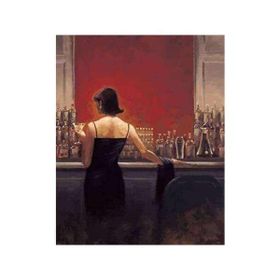 Canvas Hobby Bardaki Kadın Kasnaklı 100 x 140 cm Sayılarla Boyama Seti