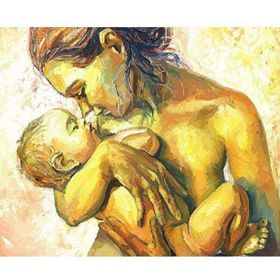 Canvas Hobby Bebeğim 70 x 90 cm Kasnaklı Sayılarla Boyama Seti