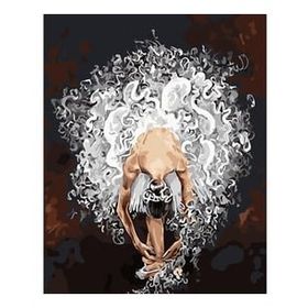 Canvas Hobby Beyaz Balerin Kasnaklı 90 x 110 cm Sayılarla Boyama Seti