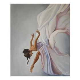 Canvas Hobby Beyaz Kuğu Balerin Kasnaklı 40 x 50 cm Sayılarla Boyama Seti