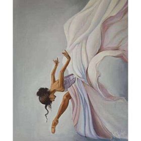 Canvas Hobby Beyaz Kuğu Balerin Kasnaklı 60 x 75 cm Sayılarla Boyama Seti