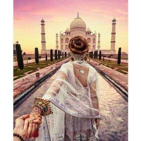 Canvas Hobby Bitmemiş Hikaye Kasnaklı 40 x 50 cm Sayılarla Boyama Seti
