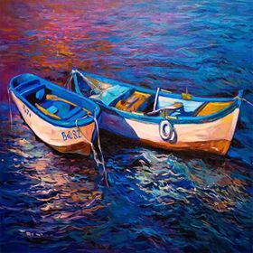 Canvas Hobby Canvas 2 Kayık 100x140 cm Kasnaklı Sayılarla Boyama Seti
