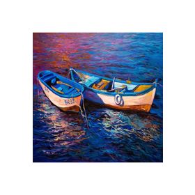 Canvas Hobby Canvas 2 Kayık 100x140 cm Rulo Sayılarla Boyama Seti