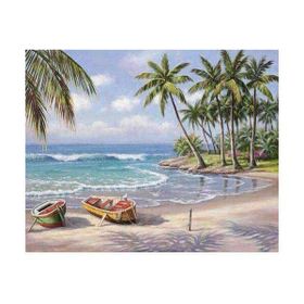 Canvas Hobby Canvas Ada ve Tatil Kasnaklı 70 x 90 cm Sayılarla Boyama Seti