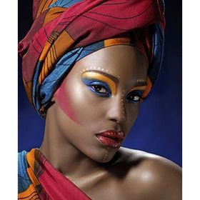 Canvas Hobby Canvas Afrika Makyajı 50x65 cm Rulo Sayılarla Boyama Seti