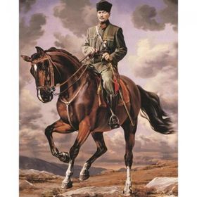 Canvas Hobby Canvas Atatürk 50x65 cm Rulo Sayılarla Boyama Seti
