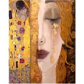 Canvas Hobby Canvas Gustav Klimt İki Eser 50x65 cm Rulo Sayılarla Boyama Seti
