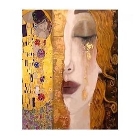 Canvas Hobby Canvas Gustav Klimt İki Eser 50x65 cm Rulo Sayılarla Boyama Seti