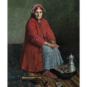Canvas Hobby Canvas Halil Paşa Yaşlı Halayık 70 x 90 cm Kasnaklı Sayılarla Boyama Seti