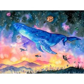 Canvas Hobby Canvas Hayal Gezegeni 70 x 90 cm Kasnaklı Sayılarla Boyama Seti