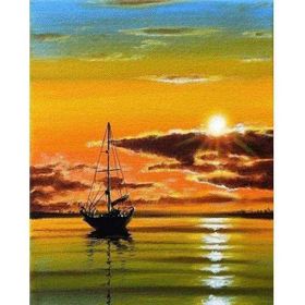 Canvas Hobby Canvas Huzura Yolculuk 40 x 50 cm Kasnaklı Sayılarla Boyama Seti
