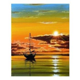 Canvas Hobby Canvas Huzura Yolculuk 40 x 50 cm Kasnaklı Sayılarla Boyama Seti