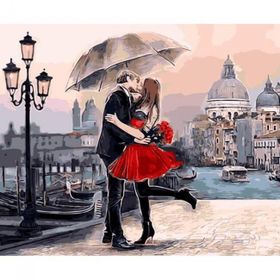 Canvas Hobby Canvas İlanı Aşk 70 x 90 cm Kasnaklı Sayılarla Boyama Seti