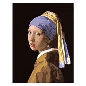Canvas Hobby Canvas İnci Küpeli Kız 60 x 75 cm Kasnaklı Sayılarla Boyama Seti