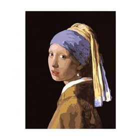 Canvas Hobby Canvas İnci Küpeli Kız 60 x 75 cm Kasnaklı Sayılarla Boyama Seti