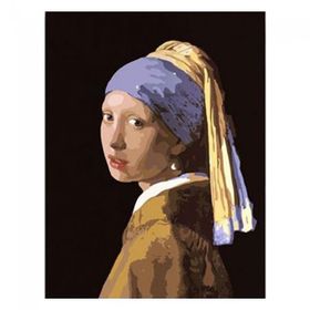 Canvas Hobby Canvas İnci Küpeli Kız 70 x 90 cm Kasnaklı Sayılarla Boyama Seti