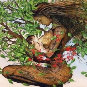 Canvas Hobby Canvas Kadın Herşeydir 50x65 cm Rulo Sayılarla Boyama Seti