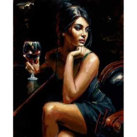 Canvas Hobby Canvas Kadının Bakışı 50x65 cm Rulo Boyama Seti