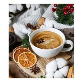 Canvas Hobby Canvas Kahve Tadı 70 x 90 cm Kasnaklı Sayılarla Boyama Seti
