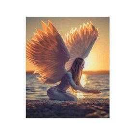 Canvas Hobby Canvas Kanatlı Kadın 70 x 90 cm Kasnaklı Sayılarla Boyama Seti
