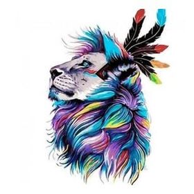 Canvas Hobby Canvas Kaptan Aslan 50x65 cm Rulo Sayılarla Boyama Seti