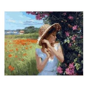 Canvas Hobby Canvas Kır Güzeli 50x65 cm Rulo Sayılarla Boyama Seti