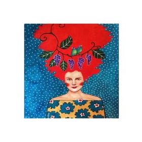 Canvas Hobby Canvas Kızıl Mavi 50x65 cm Rulo Sayılarla Boyama Seti