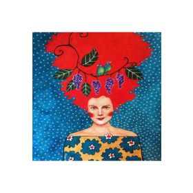 Canvas Hobby Canvas Kızıl Mavi 50x65 cm Rulo Sayılarla Boyama Seti