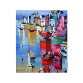 Canvas Hobby Canvas Konuşan Kayıklar 50x65 cm Rulo Sayılarla Boyama Seti