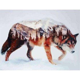 Canvas Hobby Canvas Kurt 70 x 90 cm Kasnaklı Sayılarla Boyama Seti
