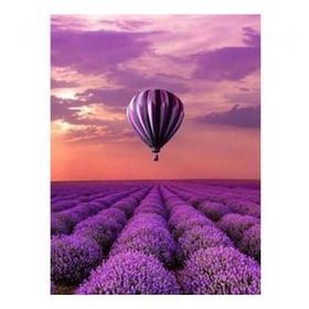 Canvas Hobby Canvas Lavanta Bahçesi ve Balon 40 x 50 cm Kasnaklı Sayılarla Boyama Seti