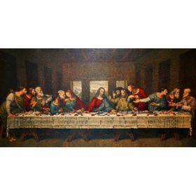 Canvas Hobby Canvas Leonardo ve Son Yemek 50 x 65 cm Kasnaklı Sayılarla Boyama Seti