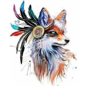 Canvas Hobby Canvas Lider Tilki 50 x 65 cm Kasnaklı Sayılarla Boyama Seti