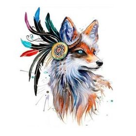 Canvas Hobby Canvas Lider Tilki 70 x 90 cm Kasnaklı Sayılarla Boyama Seti