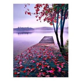 Canvas Hobby Canvas Manzara İskelesi 40 x 50 cm Kasnaklı Sayılarla Boyama Seti