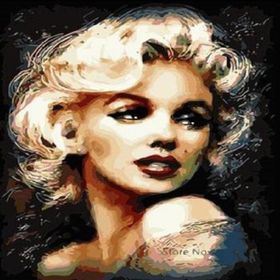 Canvas Hobby Canvas Marilyn Monroe 40 x 50 cm Kasnaklı Sayılarla Boyama Seti