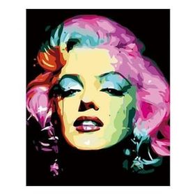 Canvas Hobby Canvas Marilyn Monroe Renkli 70 x 90 cm Kasnaklı Sayılarla Boyama Seti