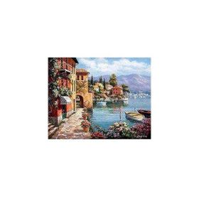 Canvas Hobby Canvas Masal Kasabası 40 x 50 cm Kasnaklı Sayılarla Boyama Seti