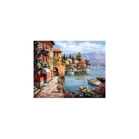 Canvas Hobby Canvas Masal Kasabası 40 x 50 cm Kasnaklı Sayılarla Boyama Seti