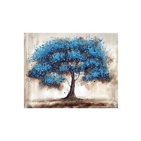Canvas Hobby Canvas Mavi Ağaç 70 x 90 cm Kasnaklı Sayılarla Boyama Seti