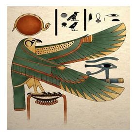 Canvas Hobby Canvas Mısır Tanrısı Horus 40 x 50 cm Kasnaklı Sayılarla Boyama Seti