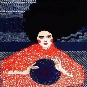 Canvas Hobby Canvas Modern Kadın 2 90 x 110 cm Kasnaklı Sayılarla Boyama Seti